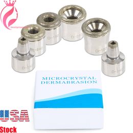 NEW Arrival Microdermabrasion Replacement Accessories & Parts High Quality Diamond Dermabrasion 6Pcs Tips For Stainless Wands Facial Care Device