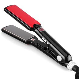 Professional Hair straightener Flat Iron 470F High Temperature Plates Straightening Irons With LCD Display