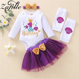 ZAFILLE Baby Dress Children's Costumes My First Outfit Costume Baby Clothes Set Birthday Party Clothes For Newborn Baby Girl Set LJ201223