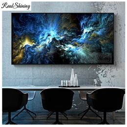 Large 5d DIY Diamond Painting beautiful cloud Landscape 5d Cross Stitch Mosaic diamond embroidery bead Marbling Pattern F552 201112