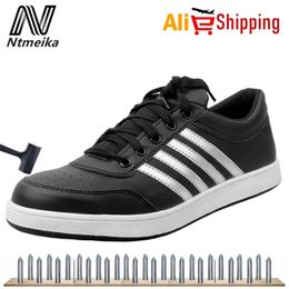 Big Size 35-46 Steel Toe Casual Shoes For Wear-resisting Work Safety Boots Men Breathable Sneakers Y200915