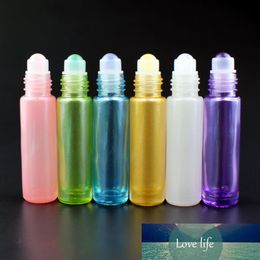 12pcs/lot Natural Gemstone Roller Ball Bottle 10ml Thick Essential Oil Roll on Bottles Empty Refillable Perfume Vials