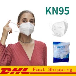 Maschera del viso KN95 Polvere antipolvere Spruzzata resistente alla polvere traspirante 5 strati Protezione Maschere Moda Riutilizzabile Bocca civile Maschere DHL Spedizione gratuita