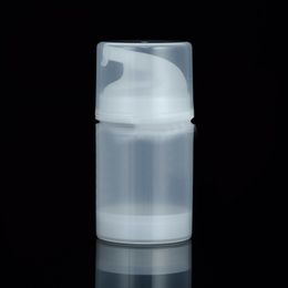 50ML transparent plastic airless lotion bottle with pump ,transparent lid used for Cosmetic Packaging