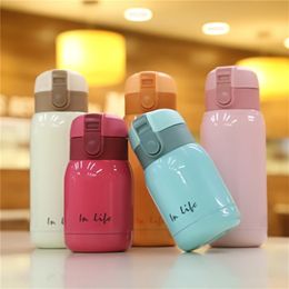 Mini Thermos Kids Cup Bottle Stainless Steel Thermo cup Vacuum Cups Coffee Mugs Termos children belly mug school thermal bottle 201221