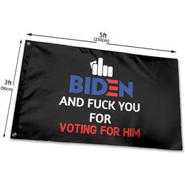 Finger Biden Voting Flag Banner, 3x5ft Polyester Fabric for Hanging National All Countries, Outdoor Indoor