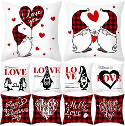 45*45cm Fashion Cushion Cover Pillowcase Cushion Case for Sofa Polyester Pillowcover Happy Valentine's Day Decor Wedding Love