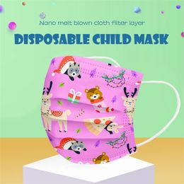Adult Kids Mask Designer Disposable Face Masks 95% Filtration Efficiency Dustproof Prevention of Influenza Christmas face Masks