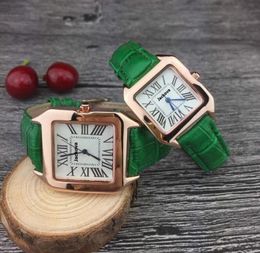 Luxury fashion Quartz Square Designer lovers Watches Women Men Couple Analog Watches Leather Wristwatches Fashion Casual Watches