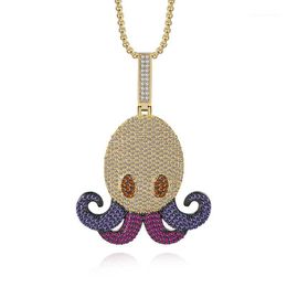 Pendant Necklaces Cute Cartoon 2021 Marine Octopus Necklace Colour Men And Women Neutral Jewellery Hip Hop Wind Jewelry1