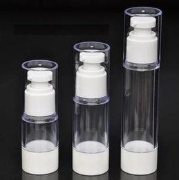 serum packaging UK - 15ML 30ML 50ML Plastic White Airless Bottle with Duck Nozzle Pump, Cosmetic Serum Lotion Gel Packaging Vacumm Bottle, 20pcs Lot