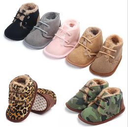 Winter plush cotton boots baby shoes cotton boots warm cotton shoes soft soled walking shoes