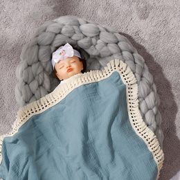 Bebé Saco de dormir Sombrero Abrigo Toalla impresión recién nacido Swaddle accesorios de fotografía 