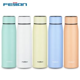 FEIJIAN Fashion Intelligent Temperature Display Colourful Smart Stainless Steel Vacuum Flask Tumbler Water Bottle Office Tea Mug 201204