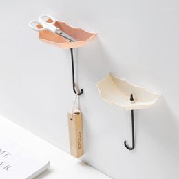 Hooks & Rails 3pcs/lot Umbrella Shaped Creative Key Hanger Rack Home Decorative Holder Wall Hook For Kitchen Bathroom Accessories Hook1