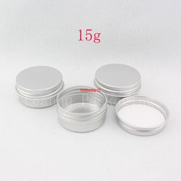 15g X 100 empty cosmetic cream Aluminium jar with screw cover ,aluminum container bottle for /ointment / hand storageshipping