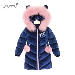 Baby Girls Clothes,Children Winter long sleeve Warm Jacket & Outwear,Girls Cotton-padded Outwear Baby Girls Coat for Christmas 201104