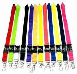 CellPhone Lanyard Straps Clothing brand Keychain Lanyards Phone Keys chain MP3 Camera ID Badge Holder Detachable Buckle