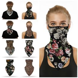 Hot Popular Leopard Print Digital Printing Face Mask Triangle Riding Mask Mountaineering Insect Proof Magic Scarf T2i51170