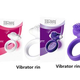 NXY Vibrators Medical Silicone Penis Vibrator Strong Dildo Vibration Man Masturbation Delay Ejaculation Vibrator Ring Sex Product Erotic Toys 0104