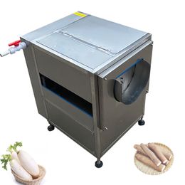 Automatic 220v ginger peeling machine vegetable scrubbing machine stainless steel fruit vegetable peeling cleaning machine 200kg