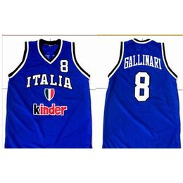 Custom 604 Youth women #8 Danilo GALLINARI #5 Italian Pro Gianluca Basile Basketball Jersey Size S-4XL or custom any name or number jersey