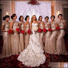 Buy Rose Gold Bridesmaid Dresses Long ...