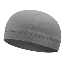 Ice Silk Skull Cap Outdoor Windproof Sun Proof Quick Dry Cycling Soft Comfort Spots Hat For Fishing Running SM Caps & Masks