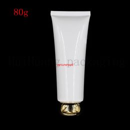 30pcs 80g silver gold screw lid Cosmetic Soft Tube plastic Lotion Containers Empty Makeup squeeze tube Emulsion Cream Packaginggood package