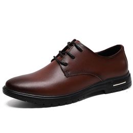 Hot Sale-classic Black formal shoes men Genuine leather shoes men Dress Fashion Business oxford for leather