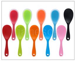 Creative silicone kitchen tools High temperature resistance electric rice cooker rice spoon one-piece Don't hurt pot rice scoop DB406