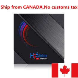 SHIP From canada H96 max H616 smart TV Box Android 10.0 Netflix Youtube HD 6K Android 2GB RAM 16GB ROM Google