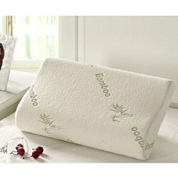 Pillow Wholesale High Quality Bamboo Fibre Slow Rebound Memory Foam Health Care Massager Travesseiro Almohada1