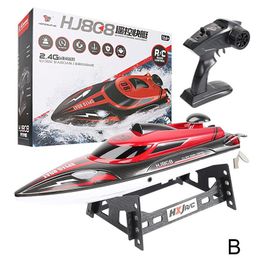 36cm 2.4G High Speed Remote Control Boat Model Strong Power System Fluid Type Design Outdoor RC Boat Kids Toy Gift