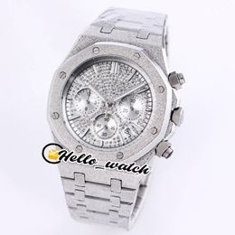 New 45mm 15400 15400ST A2813 Automatic Mens Watch Gray Texture Dial 316L Stainless Steel Bracelet Sport Watches Hello_Watch E191B(4)
