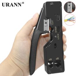 cat7 cat8 tail clip rj45 connector crimping pliers cat5e cat6 cable clamp rj11 6p telephone line clamp pliers network tool Y200321