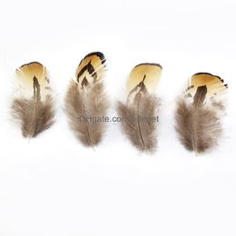 Party Decoration Diy Feather Necklace Earring Hair Hat Decor Bdenet Chicken 5-10cm Terriage Gang Pie Pad Art Ear Jewelry Making Mater jllupS