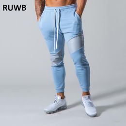 New Design Mens Pants Fitness Skinny Trousers Autumn Elastic Bodybuilding Pant Workout Track Bottom Pants Men Joggers Sweatpants2713