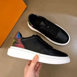 2021 casual shoes for men women, top leather lace-up platform shoes, Colourful black and white 2 colors, size 38-44
