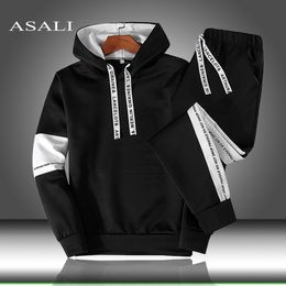 Men/Women Hoodie Sweatshirt Pullover Hooded Sets Sport Suit Tracksuit 2 Piece Hoodies & Sweatpants Autumn Winter Mens Clothing 201020