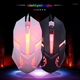 Mice Ergonomic Wired Gaming Mouse Button LED 2000 DPI USB Computer Gamer S1 Silent Mause With Backlight For PC Laptop1