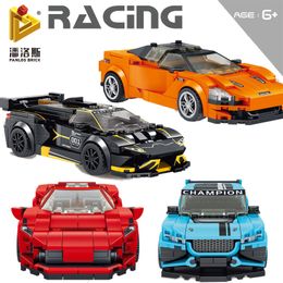 1176 +PCS Designer building block kit Compatible Racing car Series Extreme sports car Children's toy kit LJ200928