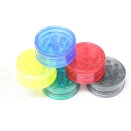2021 3 layers grinders Plastic Spice Crusher with magnent for dry herbs cigarette crusher