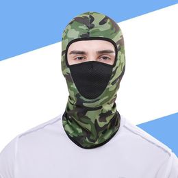 Summer Men Women Camouflage Balaclava Face Scarf Mask Sunscreen Dustproof Army Cycling Hunting Fishing Tactical Hat X008 Caps & Masks