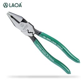 1PCS LAOA 9 Inch CR-MO multifunctional wire cutting plier terminal crimper combination pliers wire cutter Y200321
