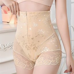 Waiste Trainer Original Body Shaper Corset Shapewear Butt Lifter Tummy Control Bodysuit Lingerie High Waisted Lace Spanx Women 201222