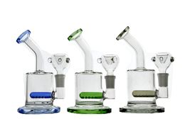 6 In Glass Bongs Mini Handful Tube Philtre Coloured Hookah Inserted Philtre Dab Rig Water Pipes Cyclone Glass Bongs Assorted Colour Upon Request