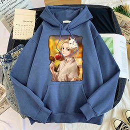 Tokyo Revengers Manjiro Sano Fox Mask Men Hoodie Casual Cartoon Tracksuit For Male Autumn Clothing Fleece Oversized Sweatshirt H1227