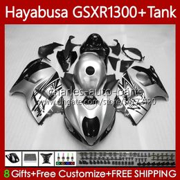 Hayabusa Body For SUZUKI GSXR 1300CC GSX R1300 1300 CC 1996-2007 74No.183 GSX-R1300 GSXR-1300 2002 2003 2004 2005 2006 2007 GSXR1300 96 97 98 99 00 01 Black silvery Fairing