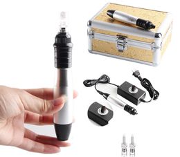 Professional Wired Microneedle Pen With Cartridges Skin Care Kit Acne Scar Removal Microneedle Home Use Beauty Machine